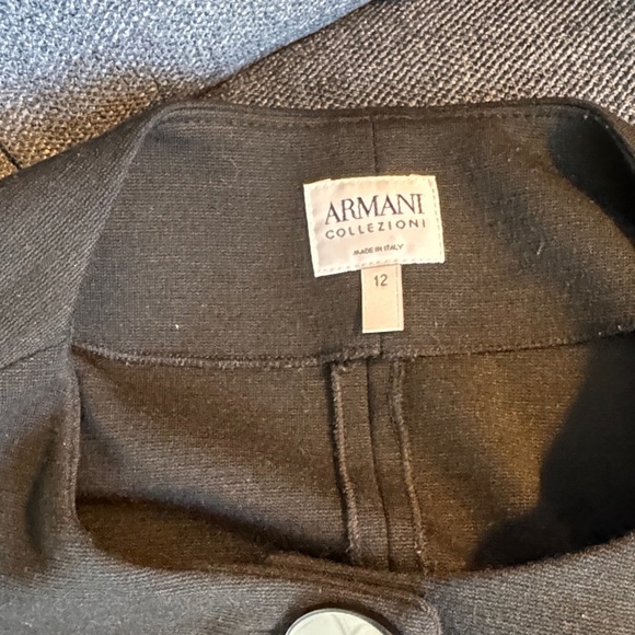 Armani Collezioni Black Peplum Blazer size 12 - Picture 8 of 9